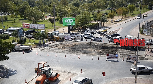 Büyükşehirden Kepez'de kavşak düzenlemesi