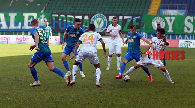 Çaykur Rizespor - Aytemiz Alanyaspor: 1-1