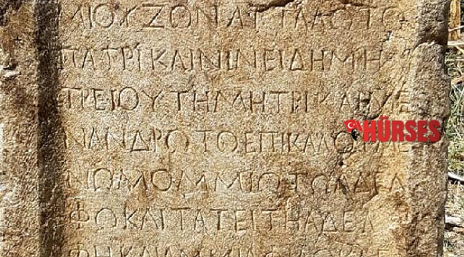 Isparta'da 1800 yıllık kitabe ele geçirildi