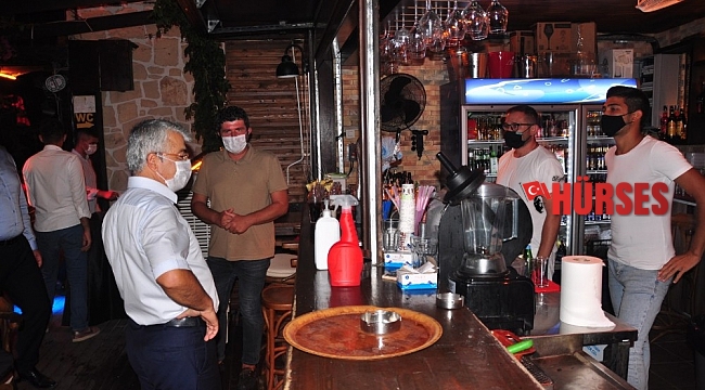 Kaymakam Yiğit'den Covid-19 denetimi