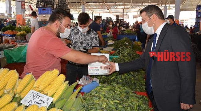 Korkuteli'de maske, mesafe, hijyen denetimi