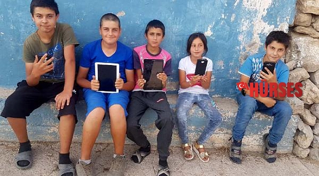 Köyde çocuklar uzaktan eğitime başlayamadı