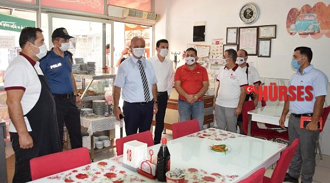 Kumluca'da korona denetimi