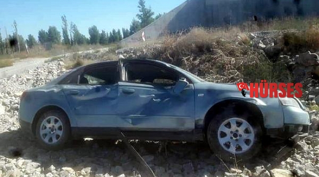 Otomobil tarlaya uçtu: 1 yaralı