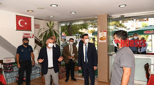Vali Yazıcı Kumluca'da pandemi denetiminde