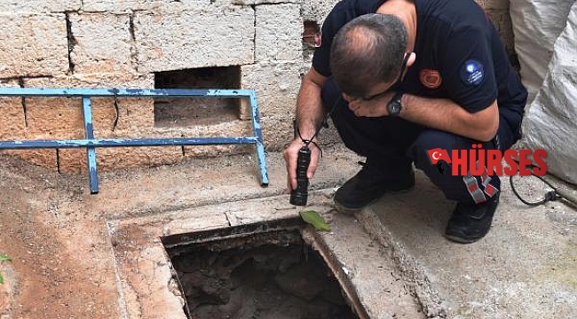 13 metre derinliğindeki kuyudan sesi gelen kedi bulunamadı