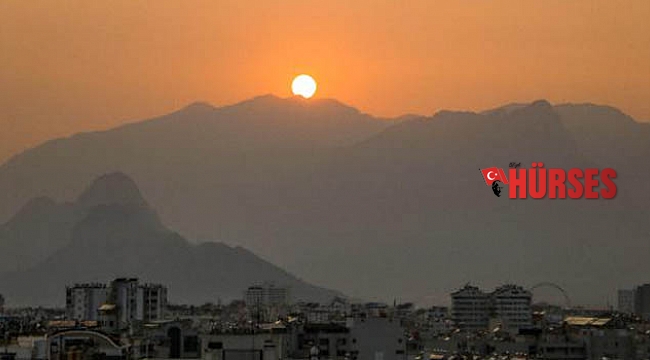 Antalya'da gün batımı güzelliği