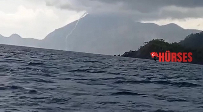Antalya'da denizde hortum