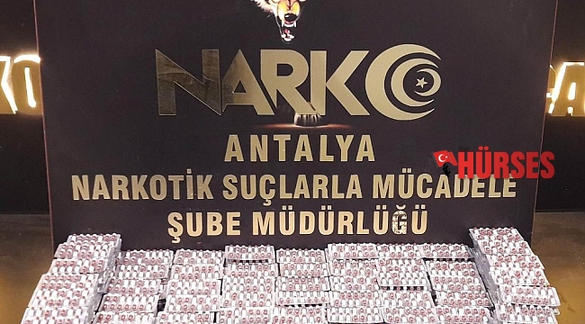 Antalya'da geniş kapsamlı uyuşturucu operasyonu
