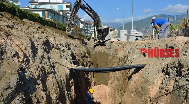 Büyükşehirden Alanya Oba Çarşamba'ya kanalizasyon