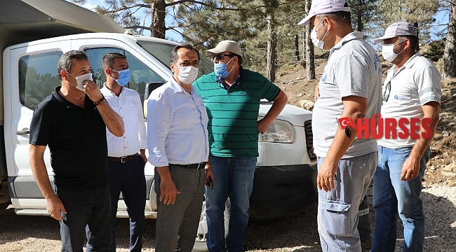 Büyükşehirden Gazipaşa'nın yaylalarında yol çalışması
