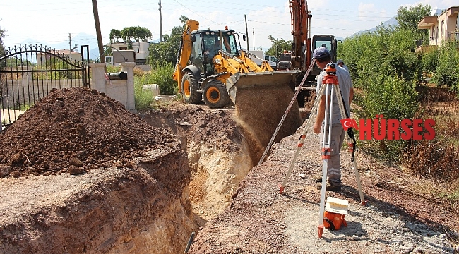 Büyükşehirden yeni yapılaşan bölgelere alt yapı çalışması