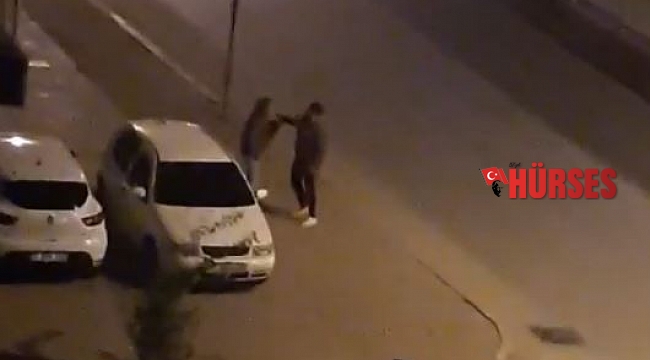 Cadde ortasında kadına attığı tokat mahalleliyi ayağa kaldırdı