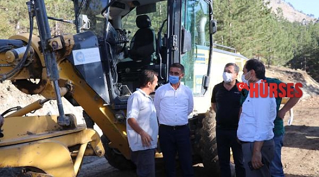 Gazipaşa Maha Yaylası grup yolunda çalışma sürüyor