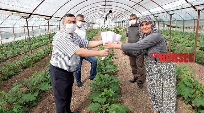 Kadın çiftçiler unutulmadı