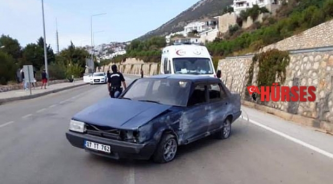 Kaş&#039;ta kaza: 1 yaralı