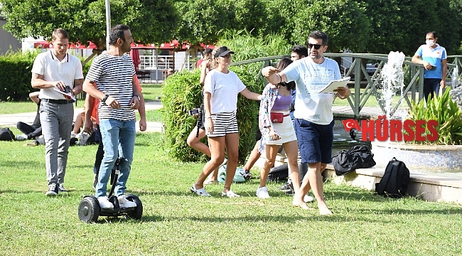 Kemer caddeleri film platosuna döndü