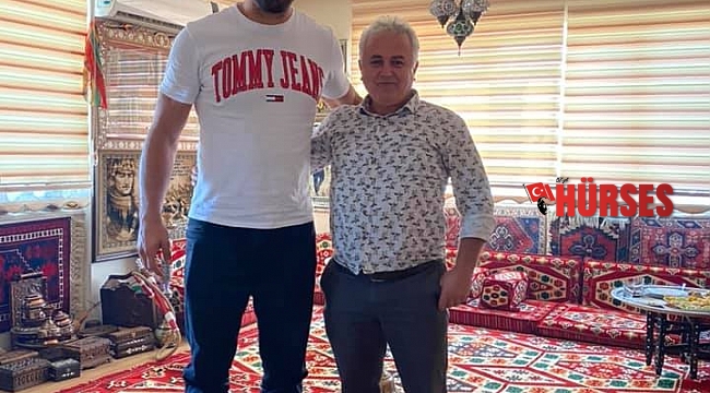 Korkuteli Güreş Ağası Sarıca, Başpehlivan Ali Gürbüz'ü Ağırladı
