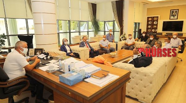 Manavgatlı muhtarlardan Başkan Sözen'e ziyaret