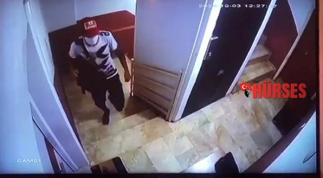 Maskeli ve şapkalı ayakkabı hırsızı