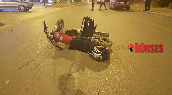Otomobille çarpışan motosikletli öldü