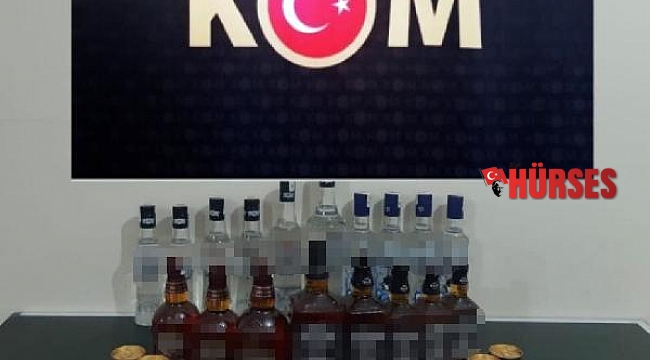 Polisten kaçak içki operasyonu