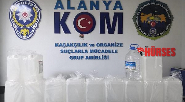 Sahte içki üreten şüpheli yakalandı