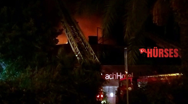 Alanya'da 4 yıldızlı otelde yangın