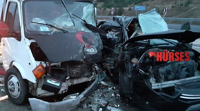 Antalya -Korkuteli yolunda trafik kazası:1 ölü, 4 yaralı