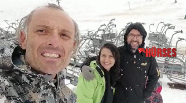 Antalya'da, 1 gün arayla deniz ve kar keyfi
