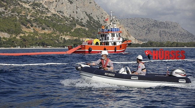 Antalya'da deniz kirliliği tatbikatı