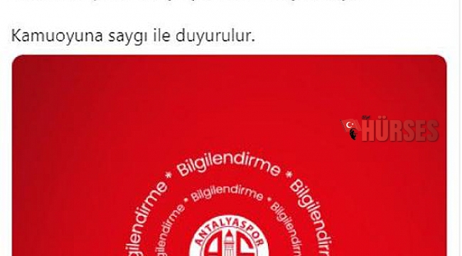 Antalyaspor'da 1 personel pozitif