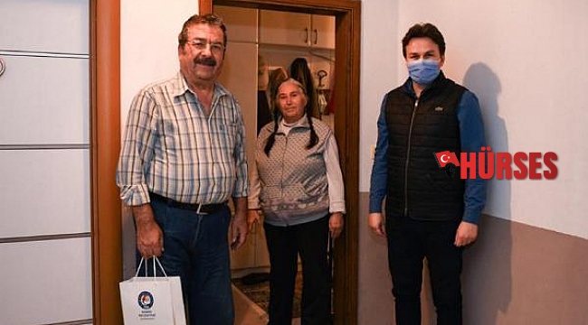 Başkandan emekli öğretmenlere ziyaret