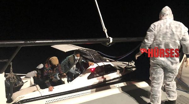 Bodrum'da 8 kaçak göçmen kurtarıldı