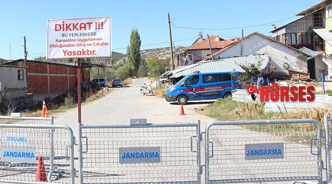 Bucak'ta bir köy karantinaya alındı