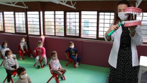 Büyükşehir'den miniklere diş sağlığı eğitimi