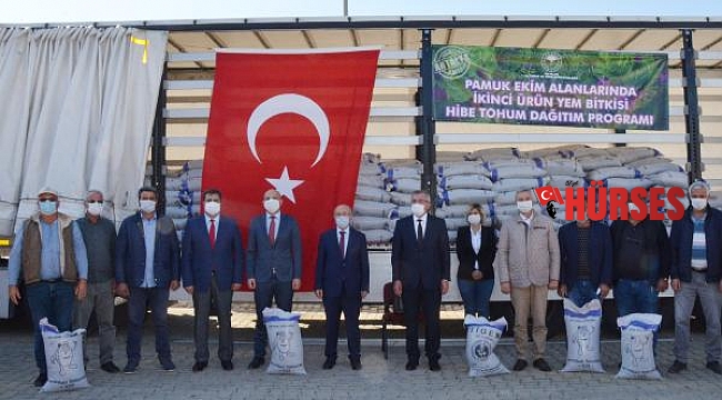 Çiftçiye fiğ tohumu desteği
