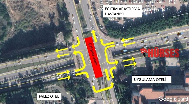 Falez Kavşağı 20 günlüğüne trafiğe kapanacak