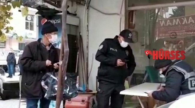 Karantinayı ihlal edip pazara gitti..!