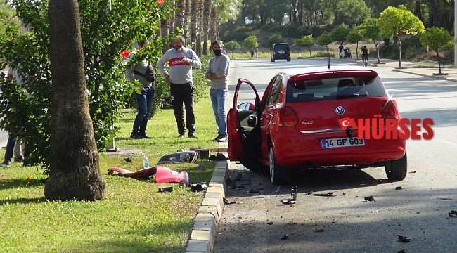 Kaza yapan araca bakmak için yavaşlayan sürücü ikinci kazaya sebep oldu