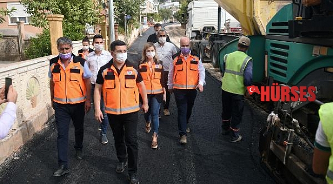 Kepez'in gecekondu yolları modernleşiyor