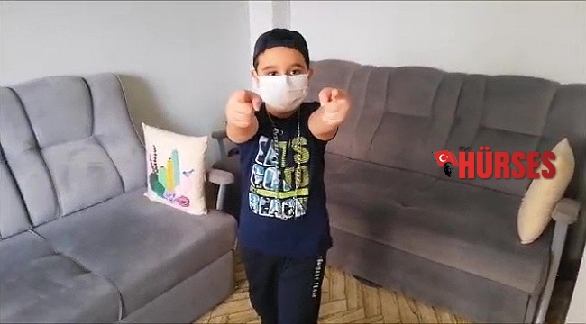 Küçük öğrencilerden sağlık çalışanlarına anlamlı klip