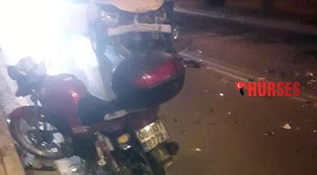 Motosikletle taksi çarpıştı: 1 ölü, 2 yaralı