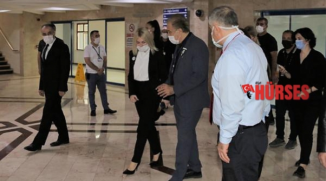 Rektör Özkan, Başkan Böcek'i odasında ziyaret etti