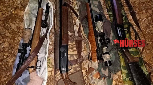 Akseki'de usulsüz avlanan 4 şahıs yakalandı
