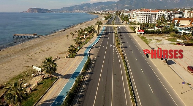 Alanya'da sahil bandı bisiklet yolunun Kestel etabı tamamlandı
