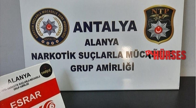 Alanya'da uyuşturucu operasyonu