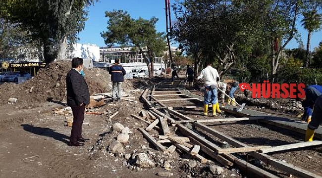 Atatürk Parkı'nda çalışmalar devam ediyor