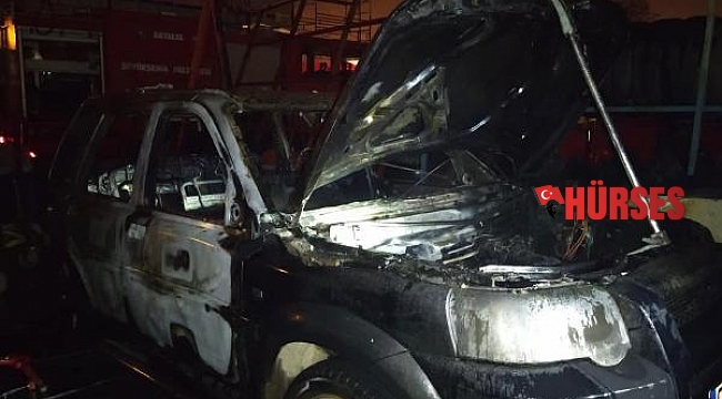 Döşemealtı'ndaki araç kundaklamada 1 gözaltı