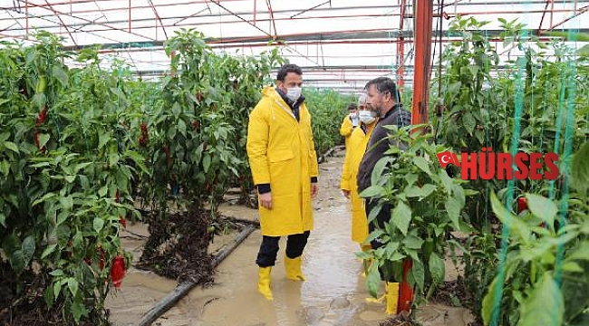 Kaş'ta sel ve su baskınlarında 70 dönüm tarım arazisi zarar gördü
